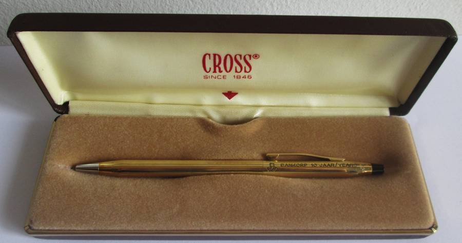 Cross Pen Made in Ireland Bankcorp for 10 Years Service in Original Case