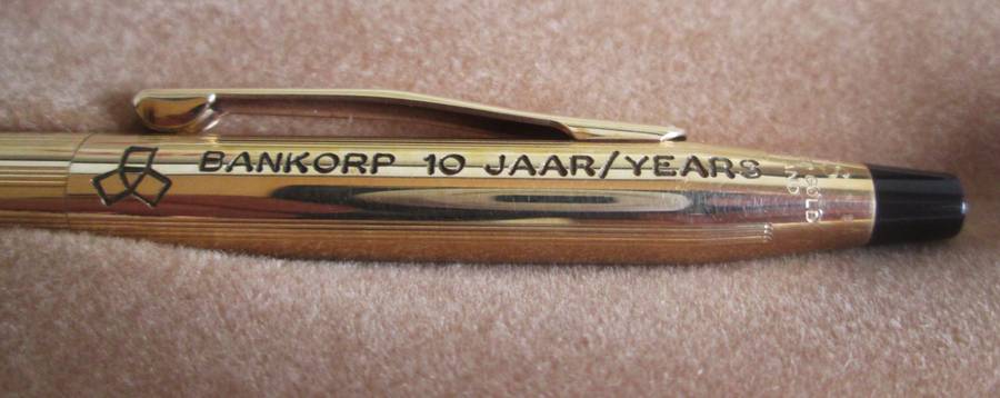 Cross Pen Made in Ireland Bankcorp for 10 Years Service in Original Case