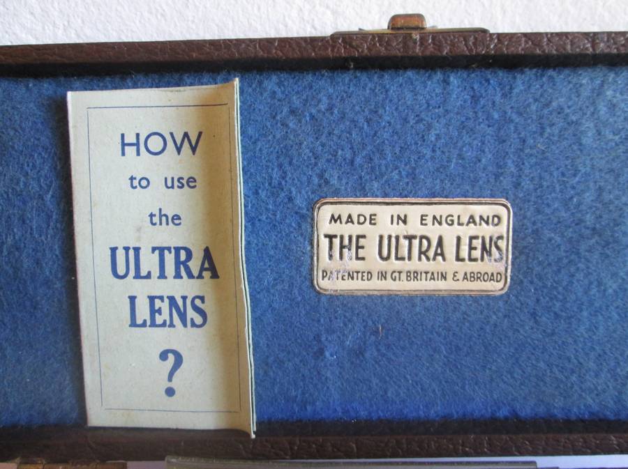 1930 The Ultra Lens Magnifier with Light for Maps Great Britain