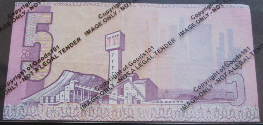 Five Rand Republic of South Africa Serial Nr CH9363064
