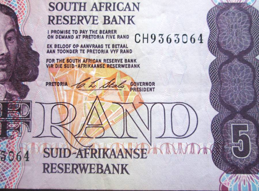 Five Rand Republic of South Africa Serial Nr CH9363064