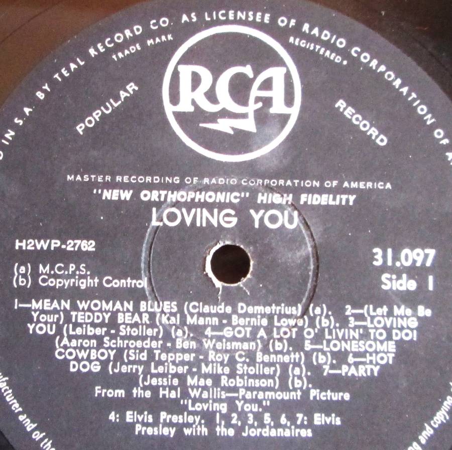 Elvis Presley Loving You Popular 31 097
