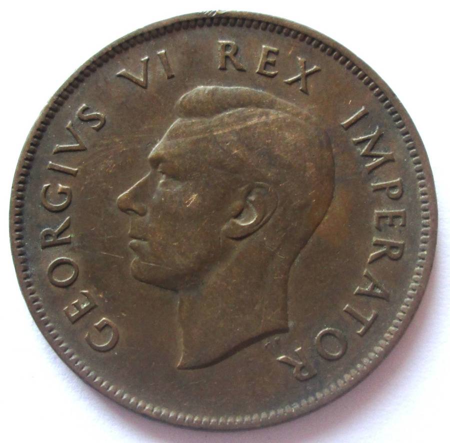 1938 Union of South Africa 1 Penny