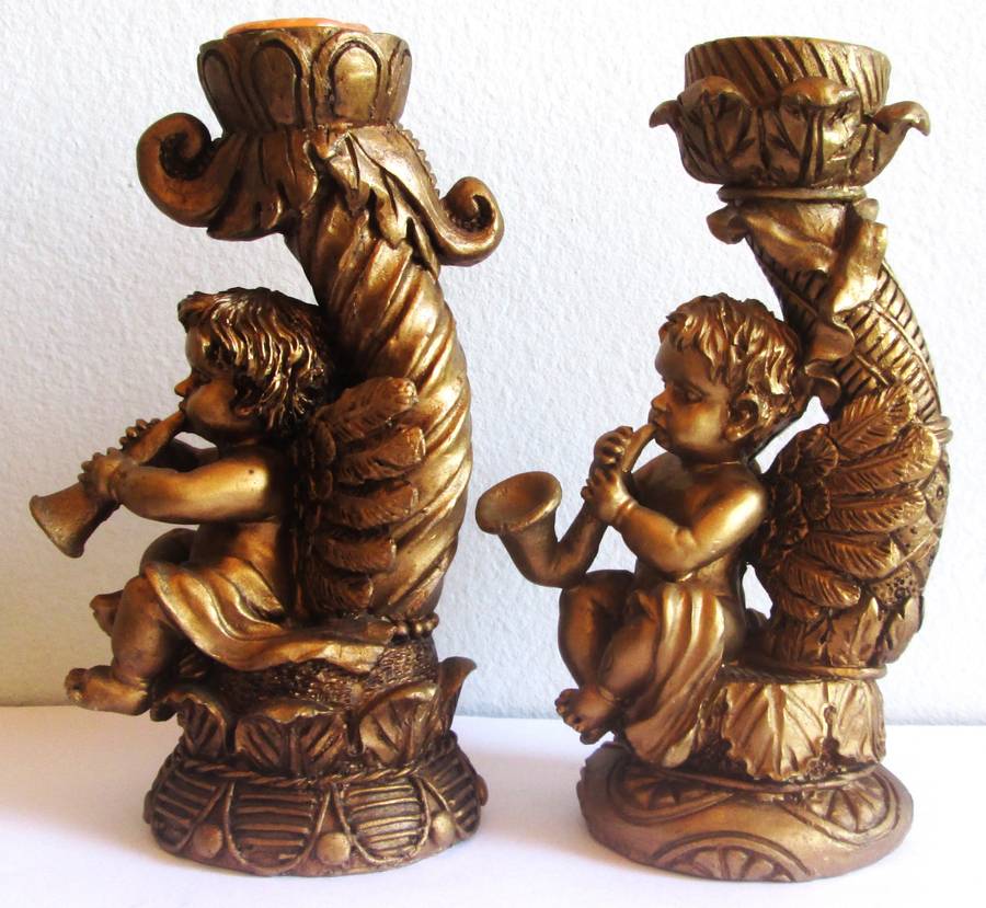 Angel Cupid Candlesticks Ornaments