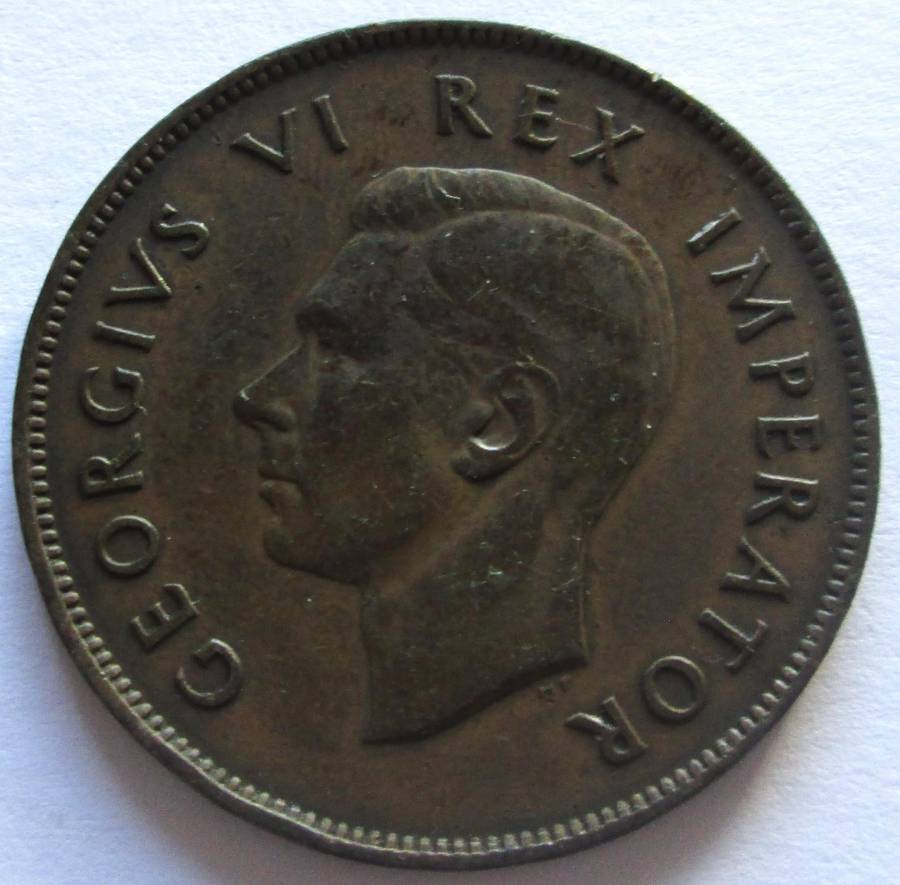 1945 Union of South Africa 1 Penny