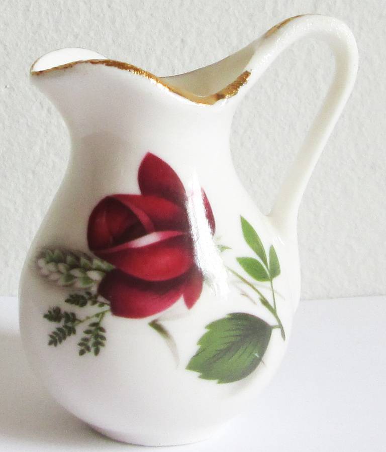 Rose Printed Miniature Creamer Jug