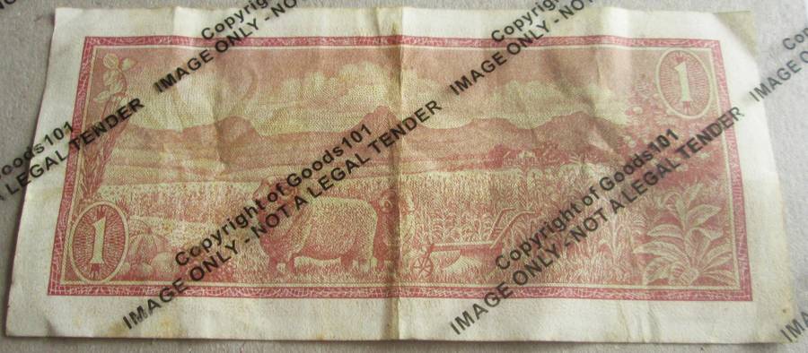 One Rand Republic of South Africa Serial Nr B303 201766