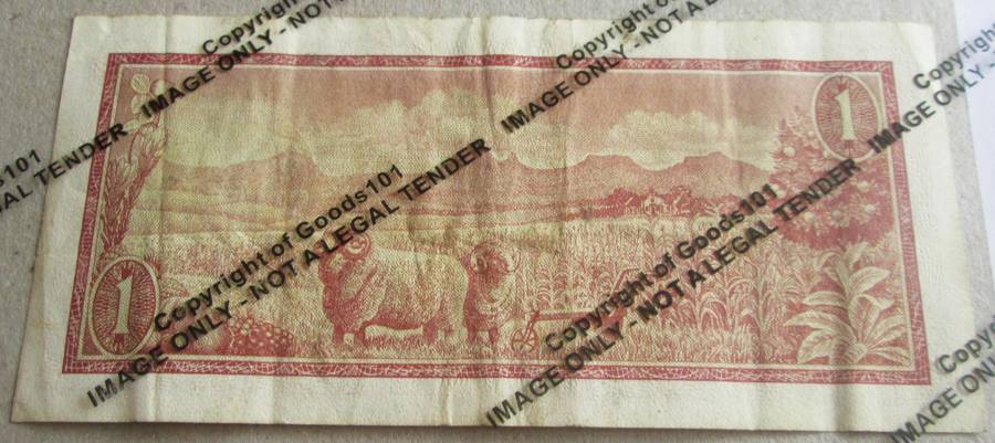 One Rand Republic of South Africa Serial Nr B346 058156