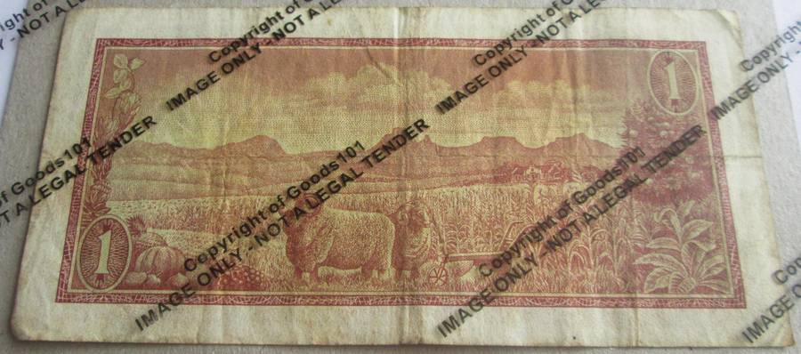 One Rand Republic of South Africa Serial Nr A741 981968