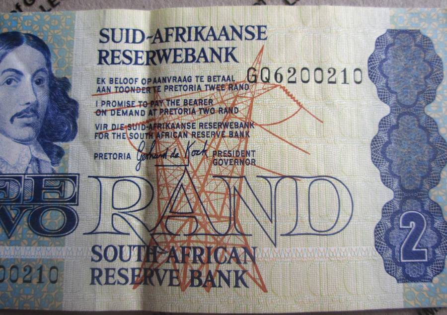 Two Rand Republic of South Africa Serial Nr GQ6200210
