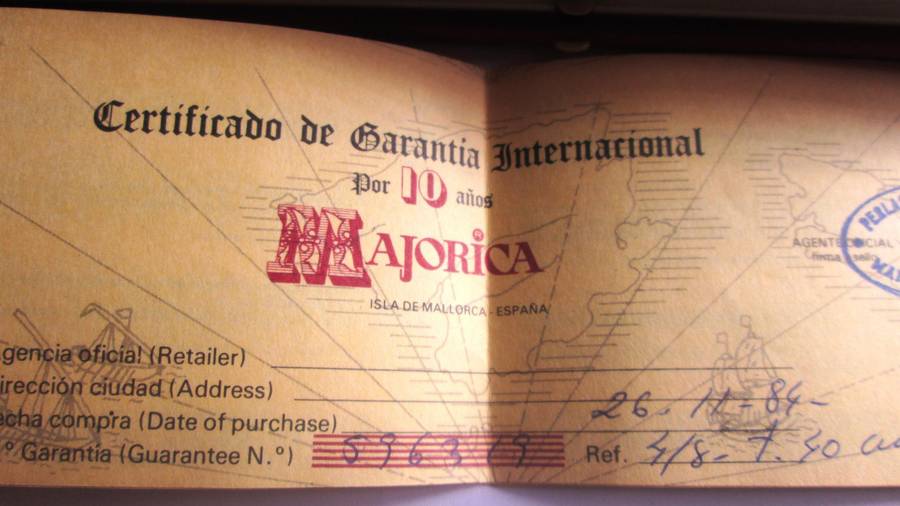 Majorica Spain Necklace No F596319 with Certificate