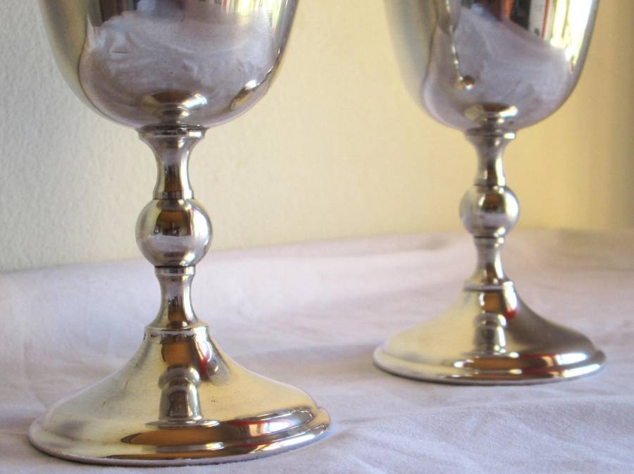 William Adams Silver Plated Goblets Wine Cup made in Italy