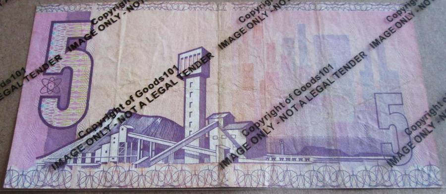 Five Rand Republic of South Africa Serial Nr BV8112592