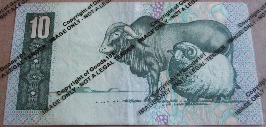 Ten Rand Republic of South Africa Serial Nr C624 333468