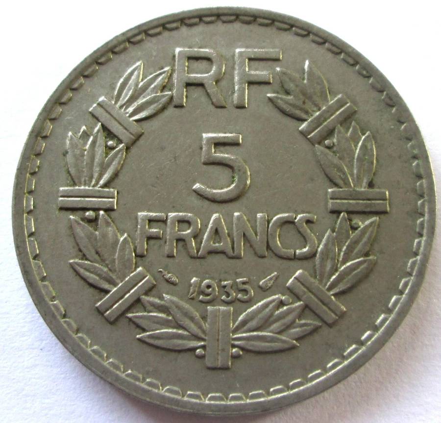 1935 France 5 Francs