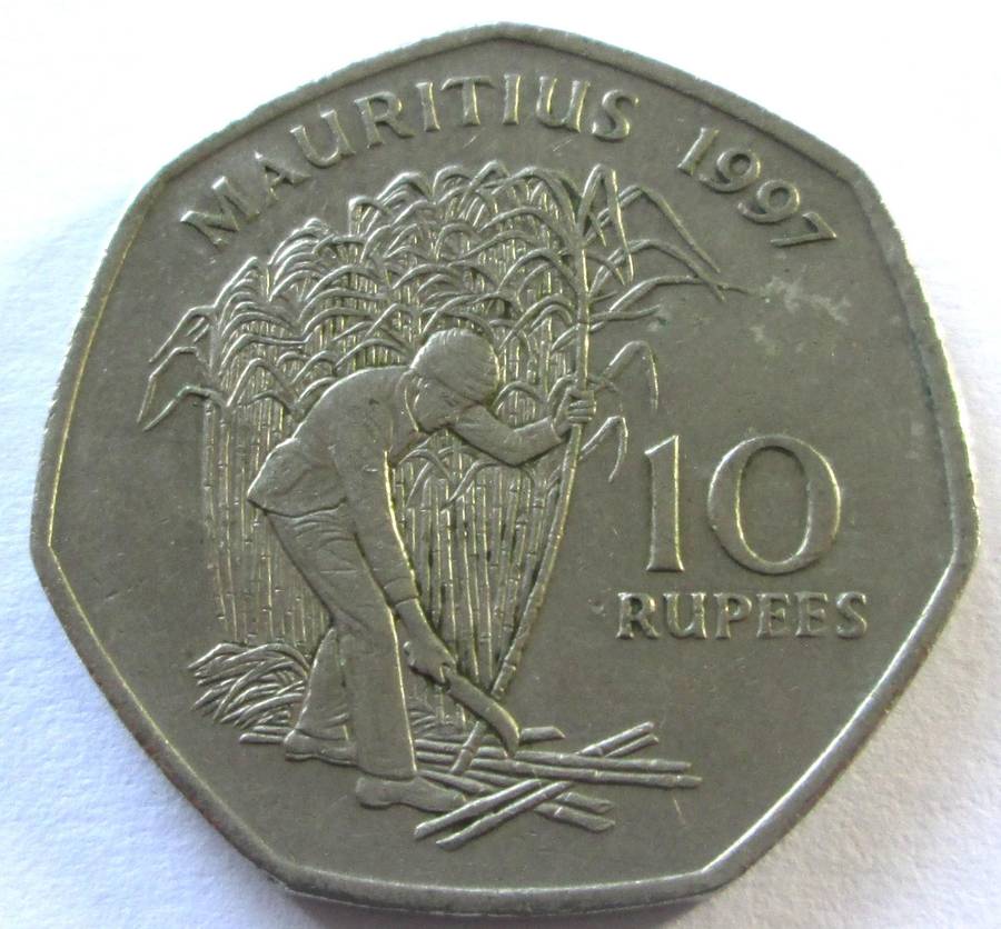 1997 Mauritius 10 Rupees