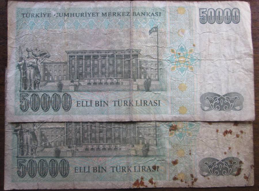 1970 Turkey 50 000 Lira