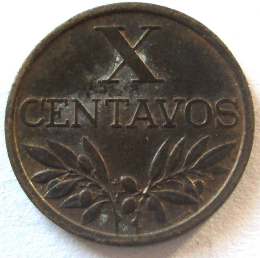 1962 Portugal 10 Centavos