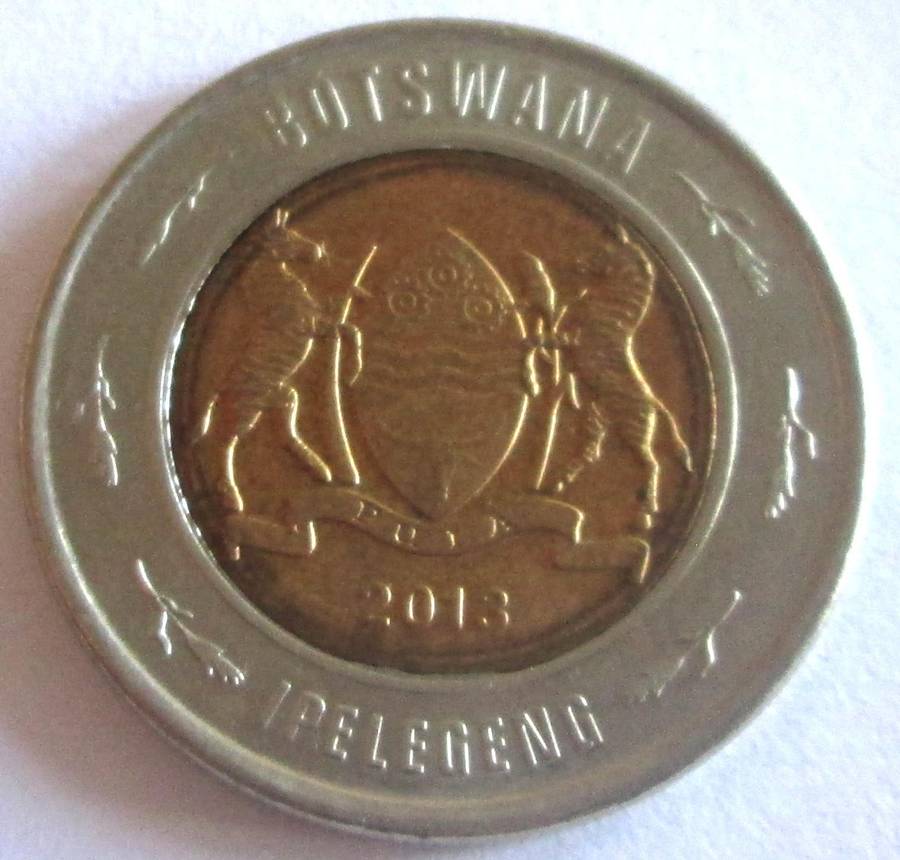 2013 Botswana 2 Pula