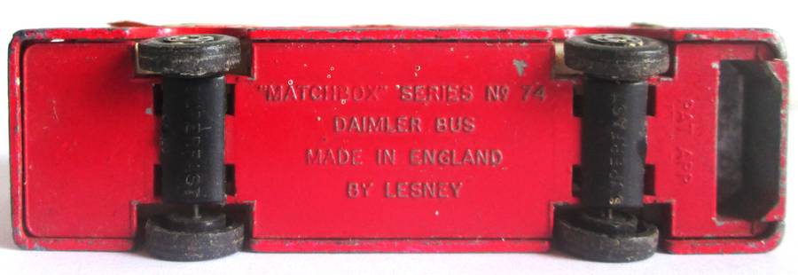 Daimler Bus No 74 Lesney made in England