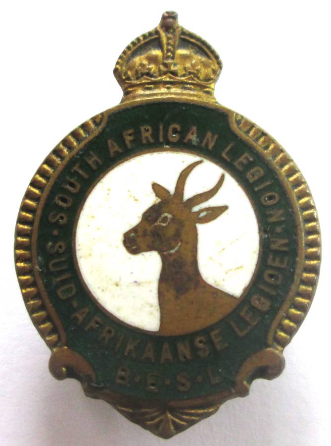 South African Legion of the British Empire Service League Badge