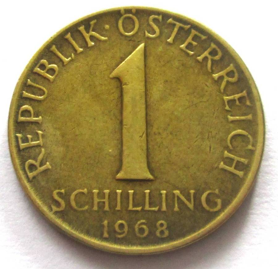 1968 Austria 1 Schilling