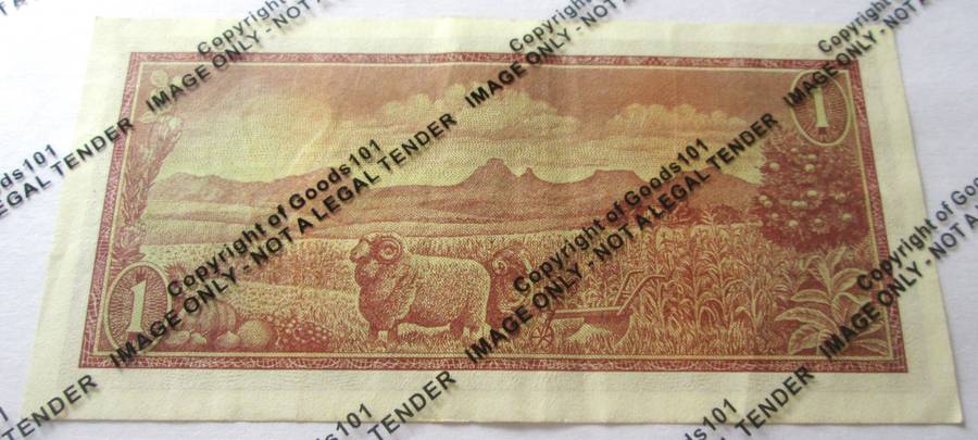 One Rand Republic of South Africa Serial Nr A721 914588