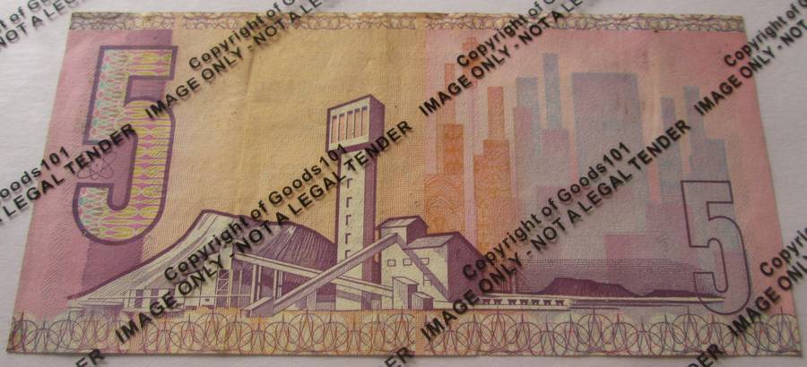 Five Rand South Africa Serial Nr B4 88 274198