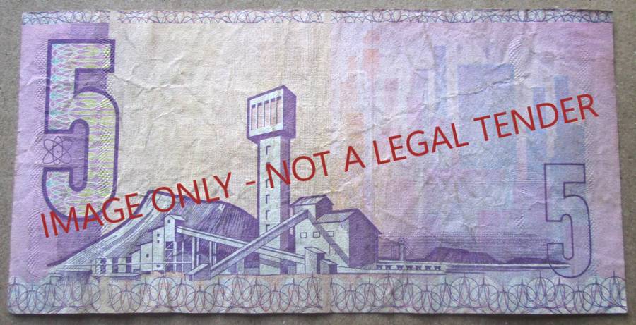 Five Rand South Africa Serial Nr CB3888261