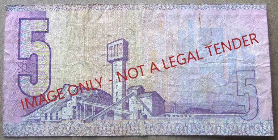 Five Rand South Africa Serial Nr CH8377824