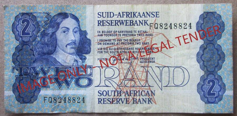 Two Rand South Africa Serial Nr FQ8248824