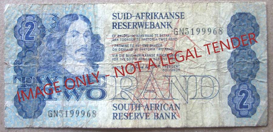 Two Rand South Africa Serial Nr GN3199968