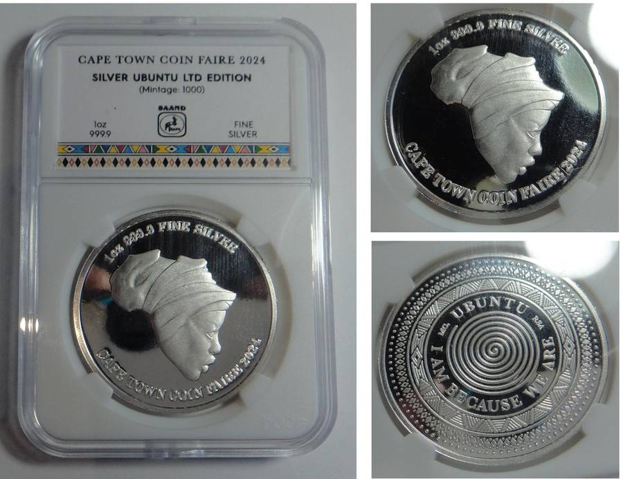 CT Coin Faire 2024: 1 OZ Fine Silver "Ubuntu"