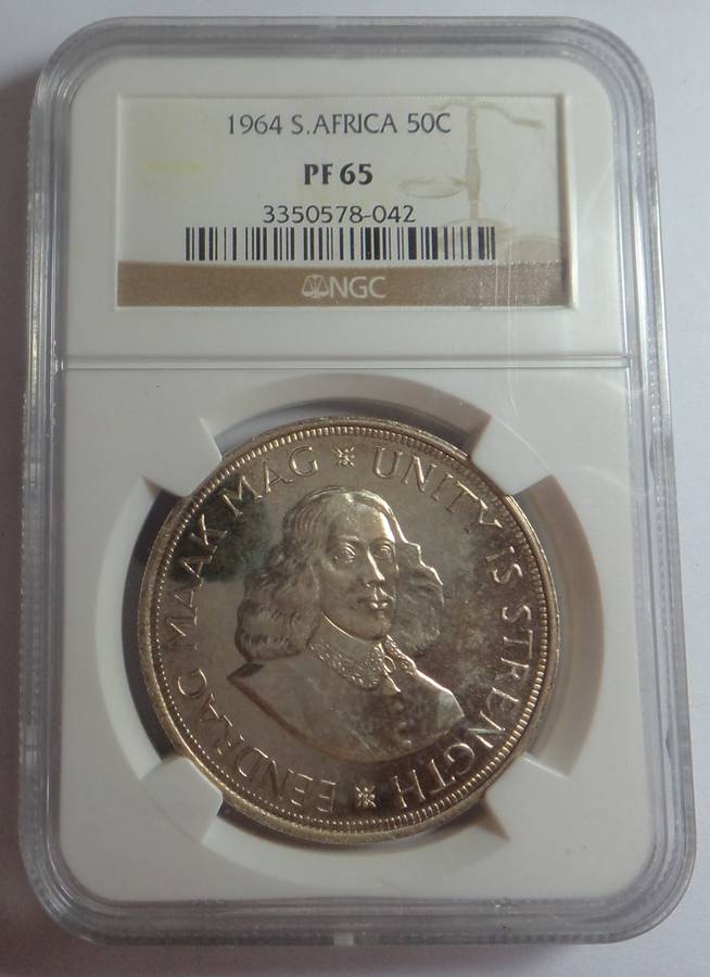 1964 RSA Crown (Silver 50c) NGC PF65