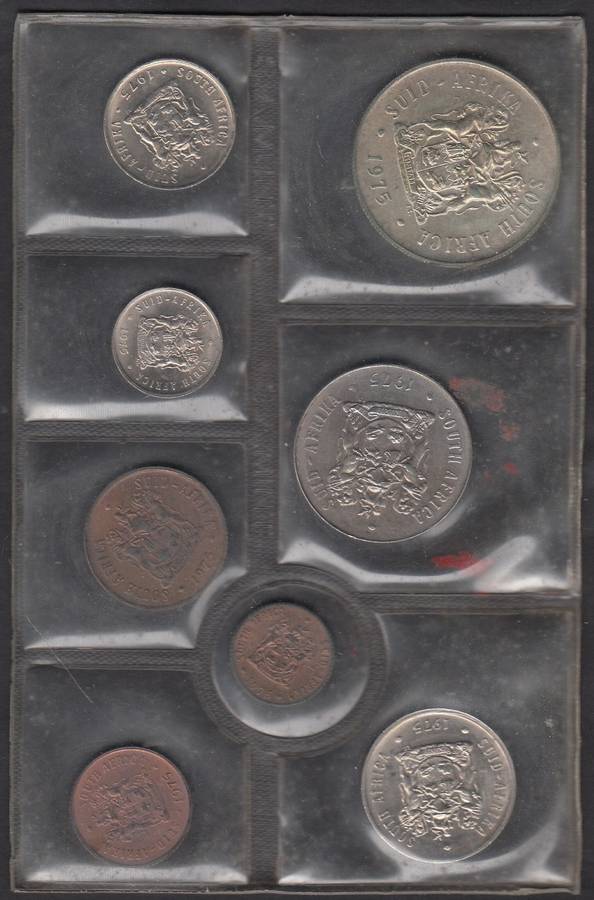 RSA UNC Set of 1975 with Silver R1 (3 sets available)