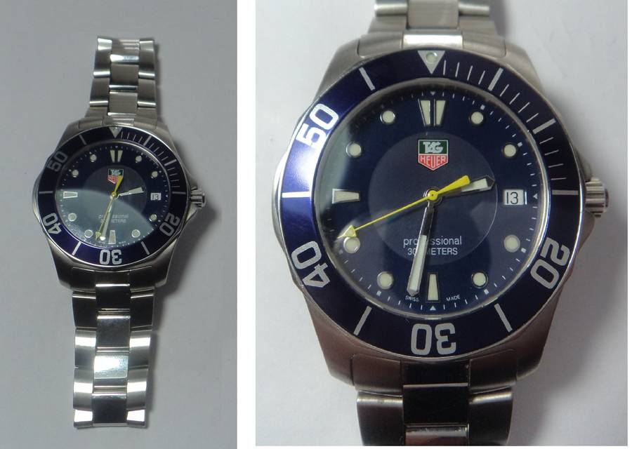 New Aqua Racer Tag Heuer Men's Watch valued at R60 000