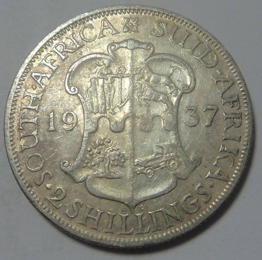 Union of SA 2-Shillings (2/-) of 1937