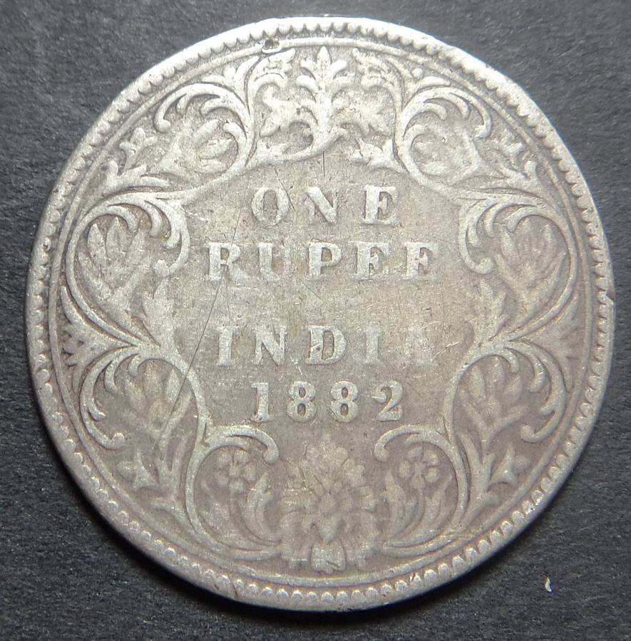British India, Victorian Silver Rupee of 1882