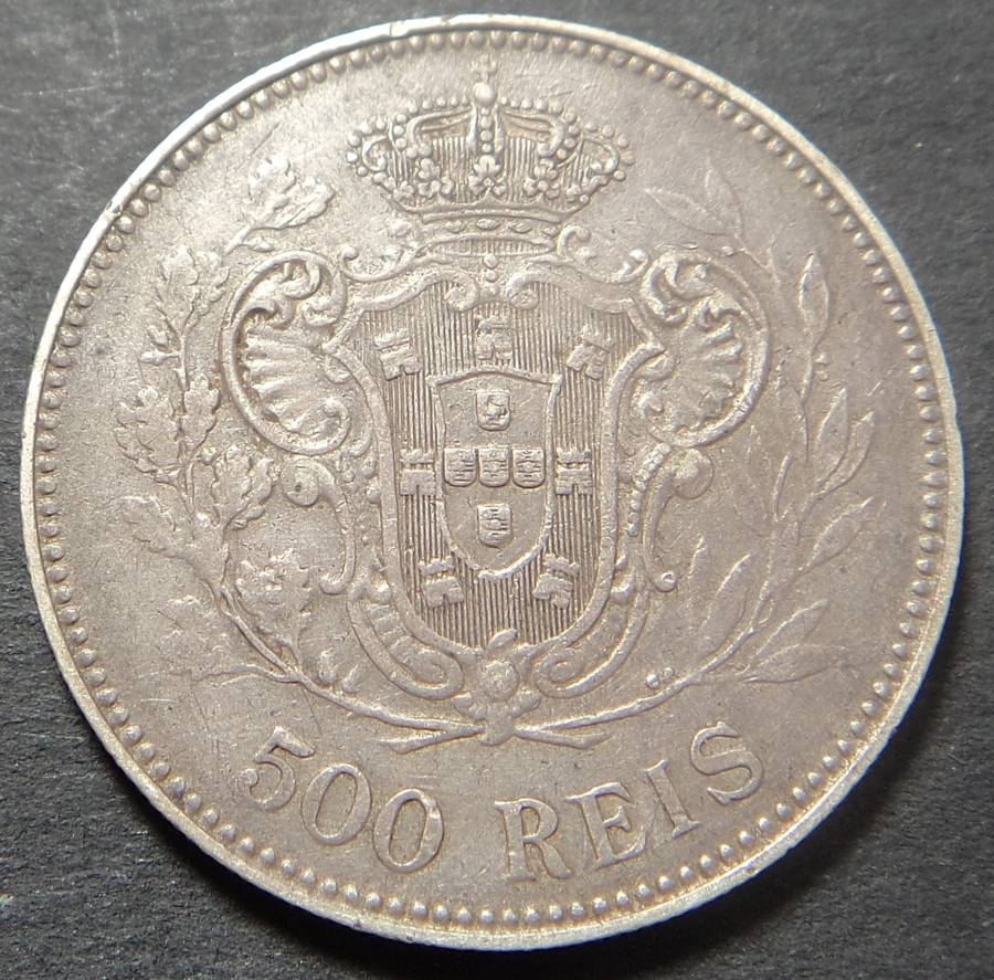 Portugal, Emanuel II, Silver 500 Reis of 1908