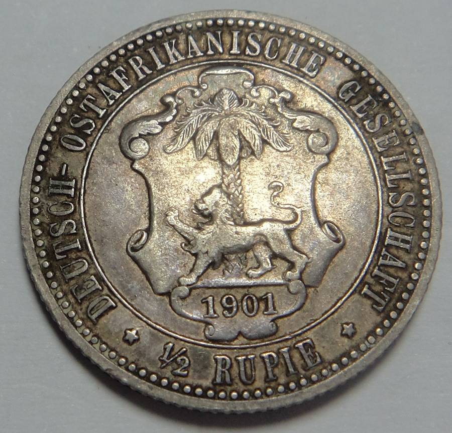 German East Africa: Half Rupie 1901