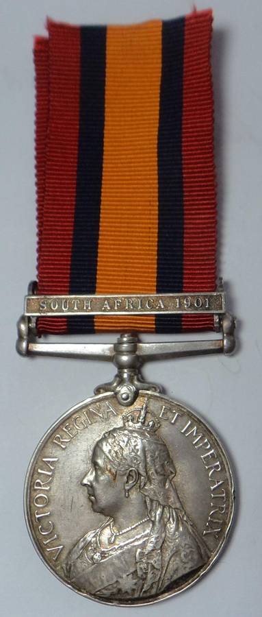 Queen's Medal to 444 Serjt. W.G. Ketley. Natal M.R.
