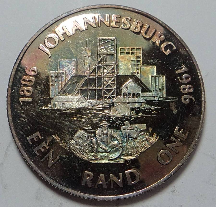 Republic of SA: Silver R1 of 1986 (Johannesburg)