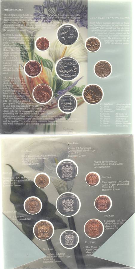 RSA Uncirculated Coin Set of 1997