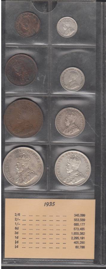 1935 Coin Set of the Union of South Africa