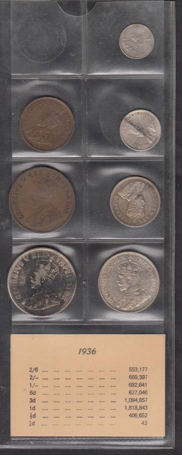 1936 Coin Set of the Union of South Africa