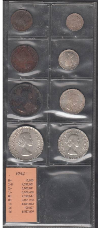 1954 Coin Set of the Union of South Africa