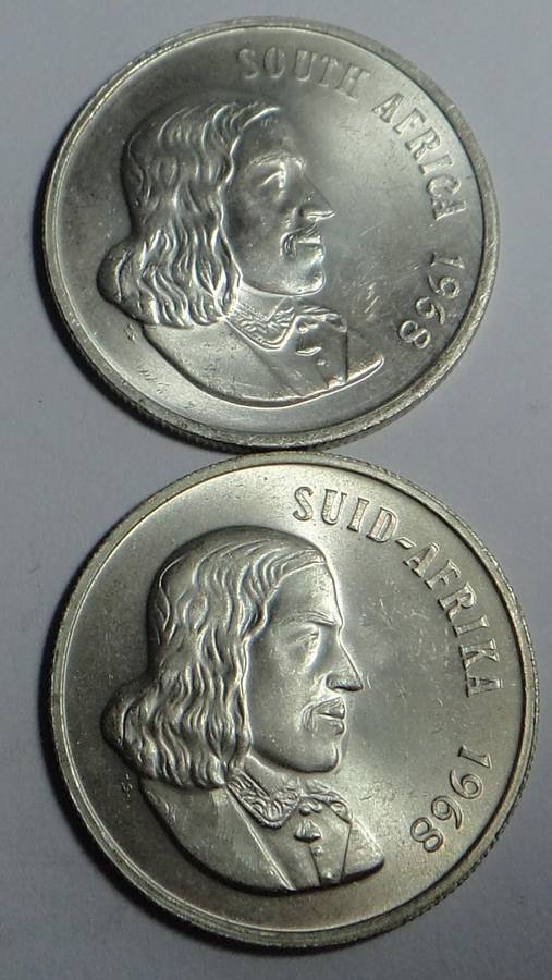 RSA: Afr. & Eng. Silver R1s of 1968