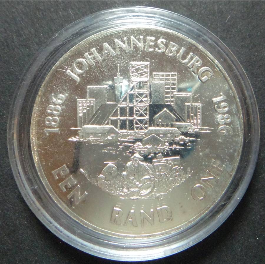 RSA Proof Silver R1 1986 (Johannesburg)