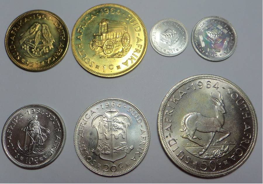 RSA Brilliant UNC / Proof Set of 1964