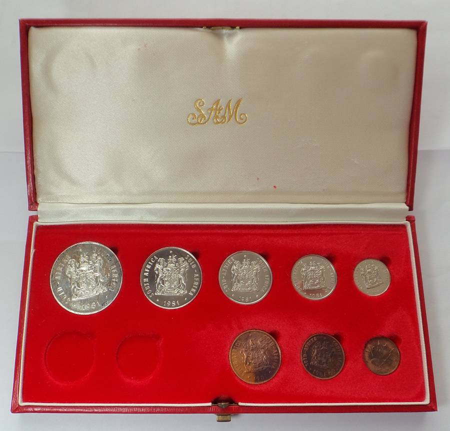 1981 RSA Short Proof Set in SAM Red Box